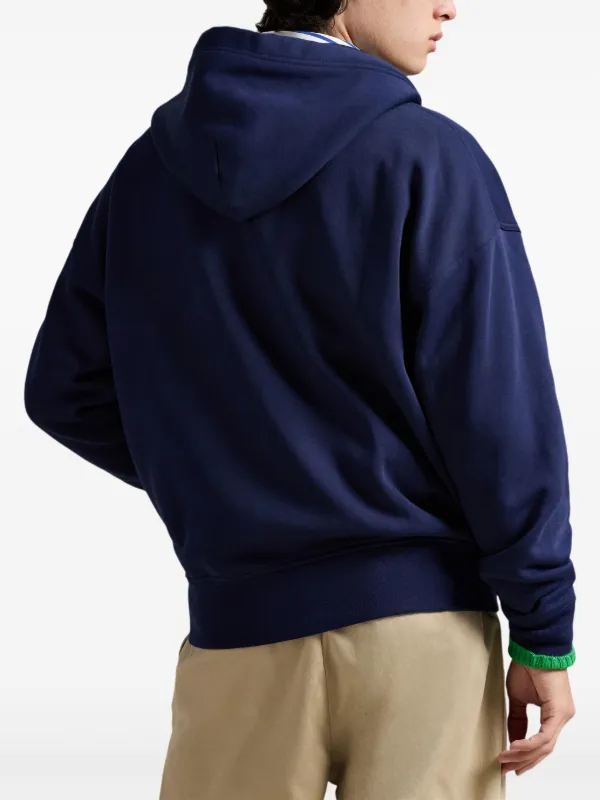 Polo Ralph Lauren ダークブルージップパーカー Polo Ralph Lauren ジップアップ パーカー | ブルー | FARFETCH JP