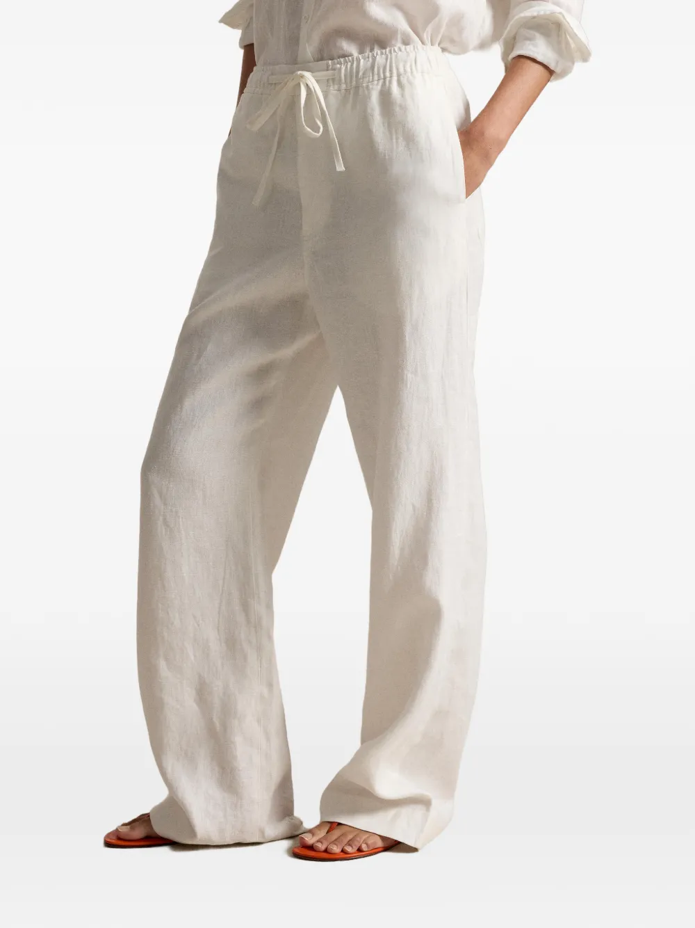  Polo Ralph Lauren Drawstring Pull-on Trousers - White 