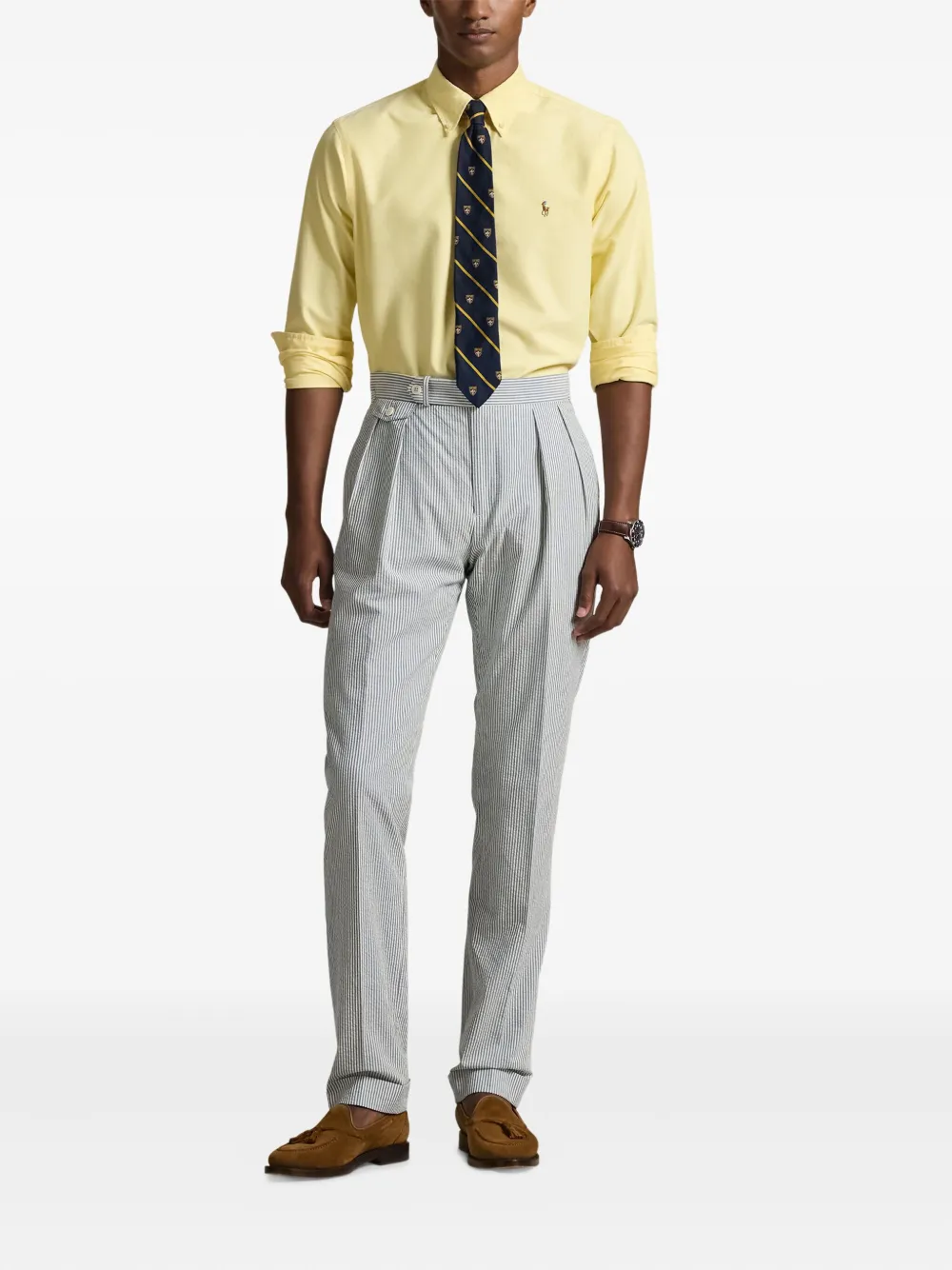 Polo Ralph Lauren Dalton geplooide broek Wit