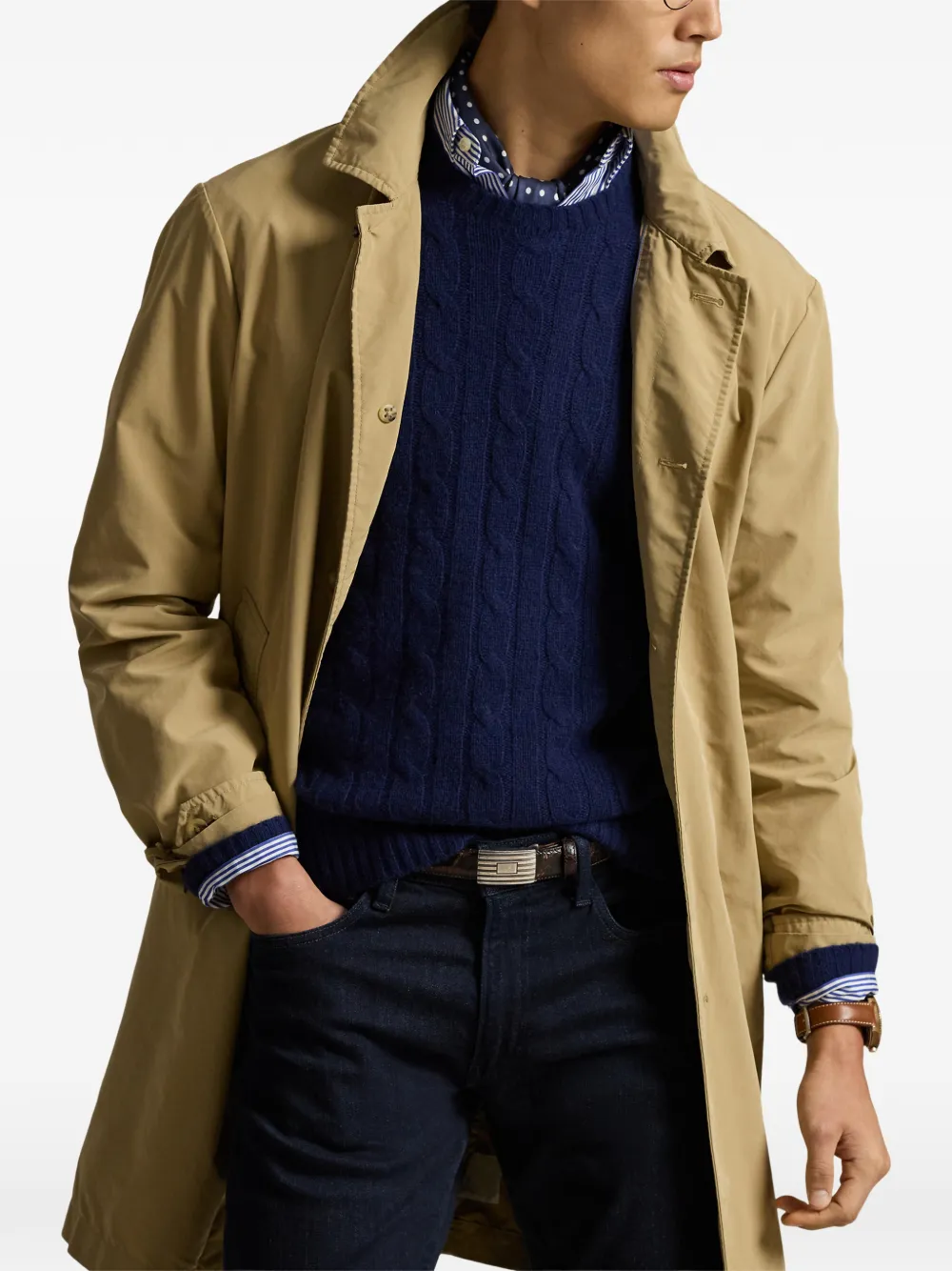 Polo Ralph Lauren Pearson jas met knopen Beige