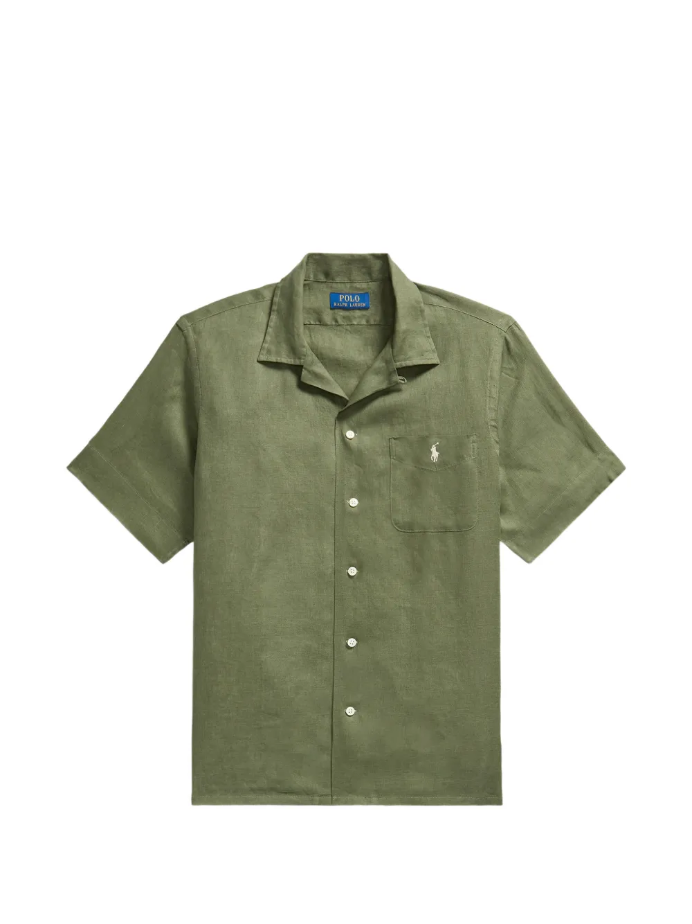 Polo Ralph Lauren short-sleeve pocket linen shirt - Verde