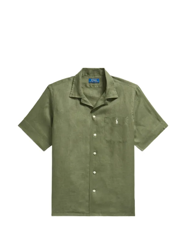 Polo Ralph Lauren ショートスリーブ リネンシャツ | グリーン
