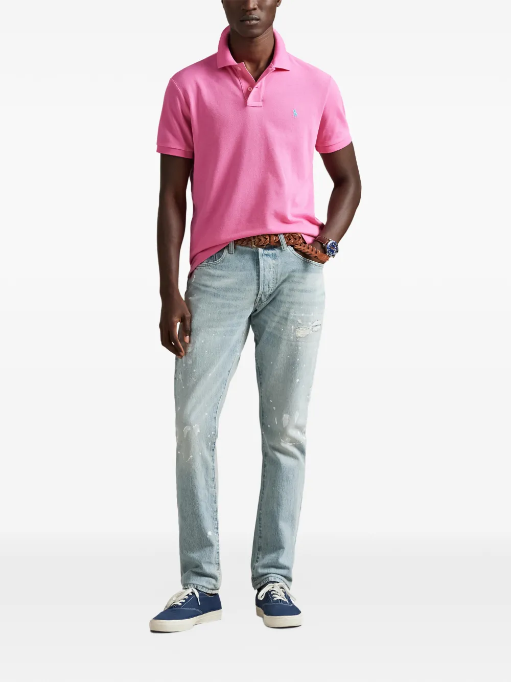 Polo Ralph Lauren Poloshirt met borduurwerk Roze