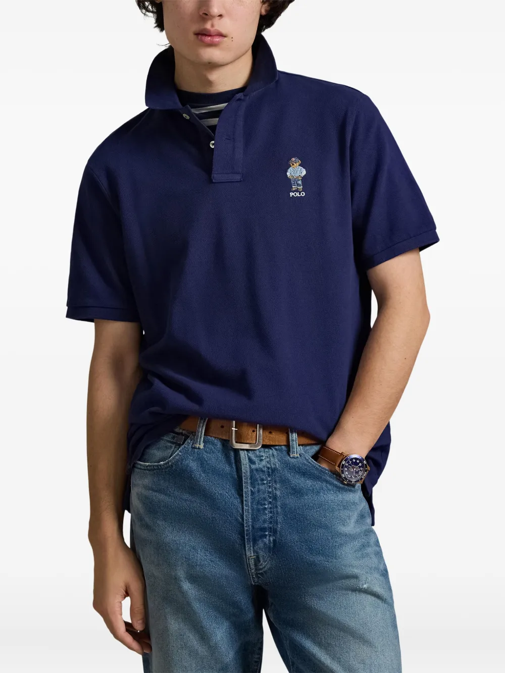 Polo Ralph Lauren Poloshirt met borduurwerk Blauw