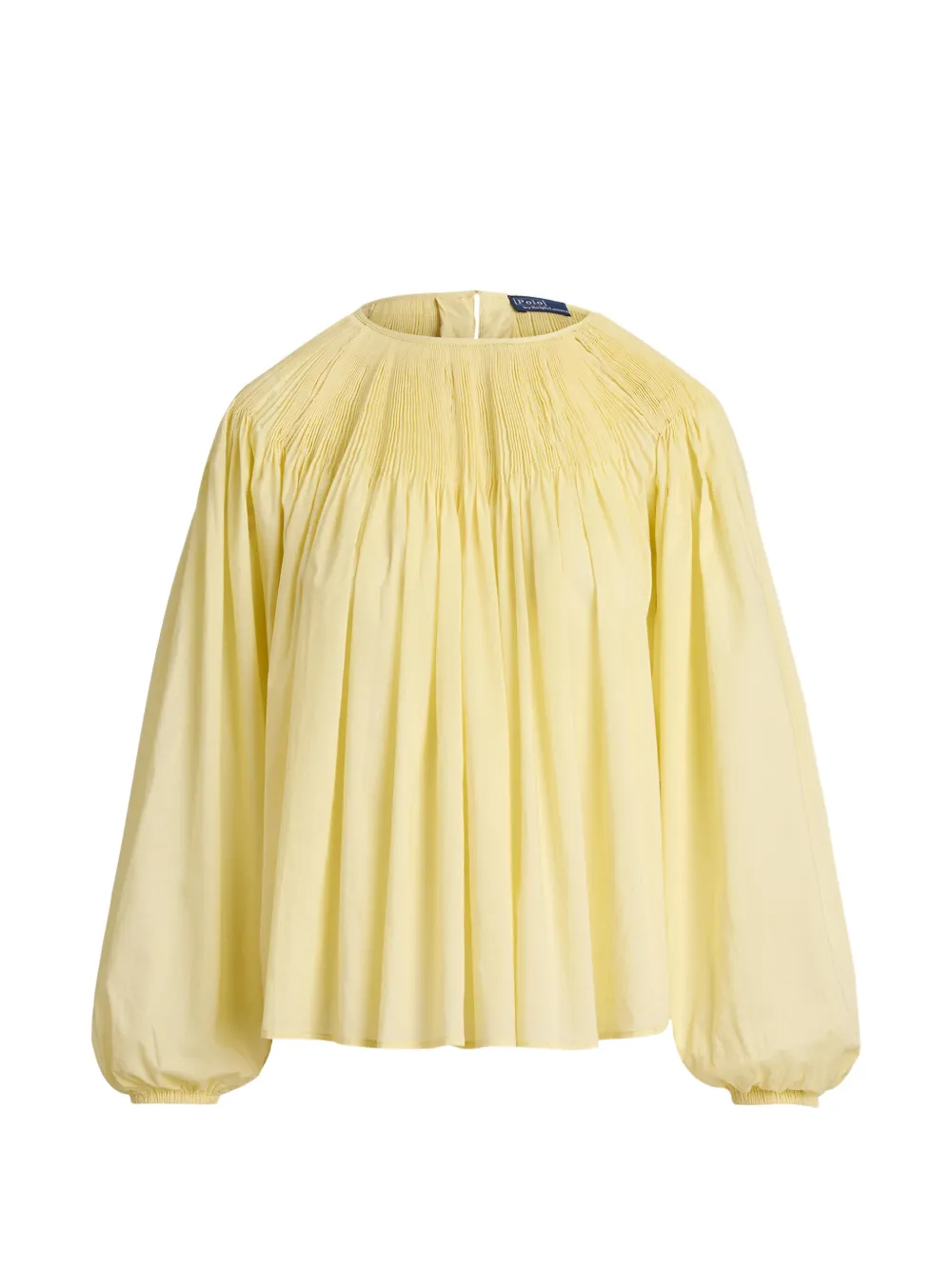 Polo Ralph Lauren Blusa plissettata a maniche lunghe - Giallo