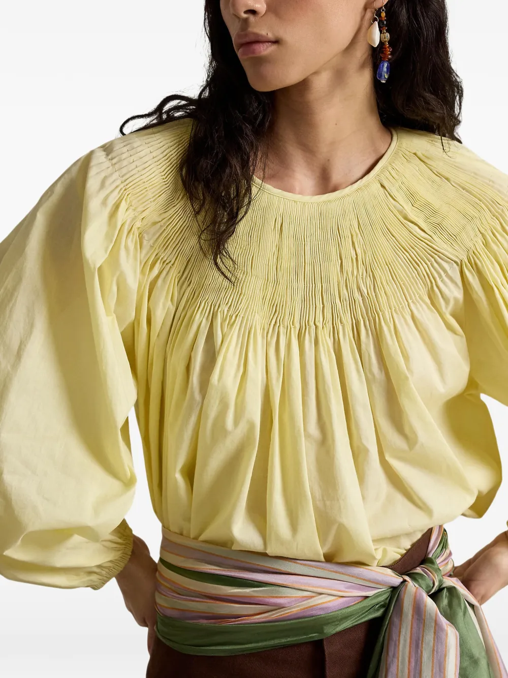  Polo Ralph Lauren Blusa De Manga Larga - Amarillo 