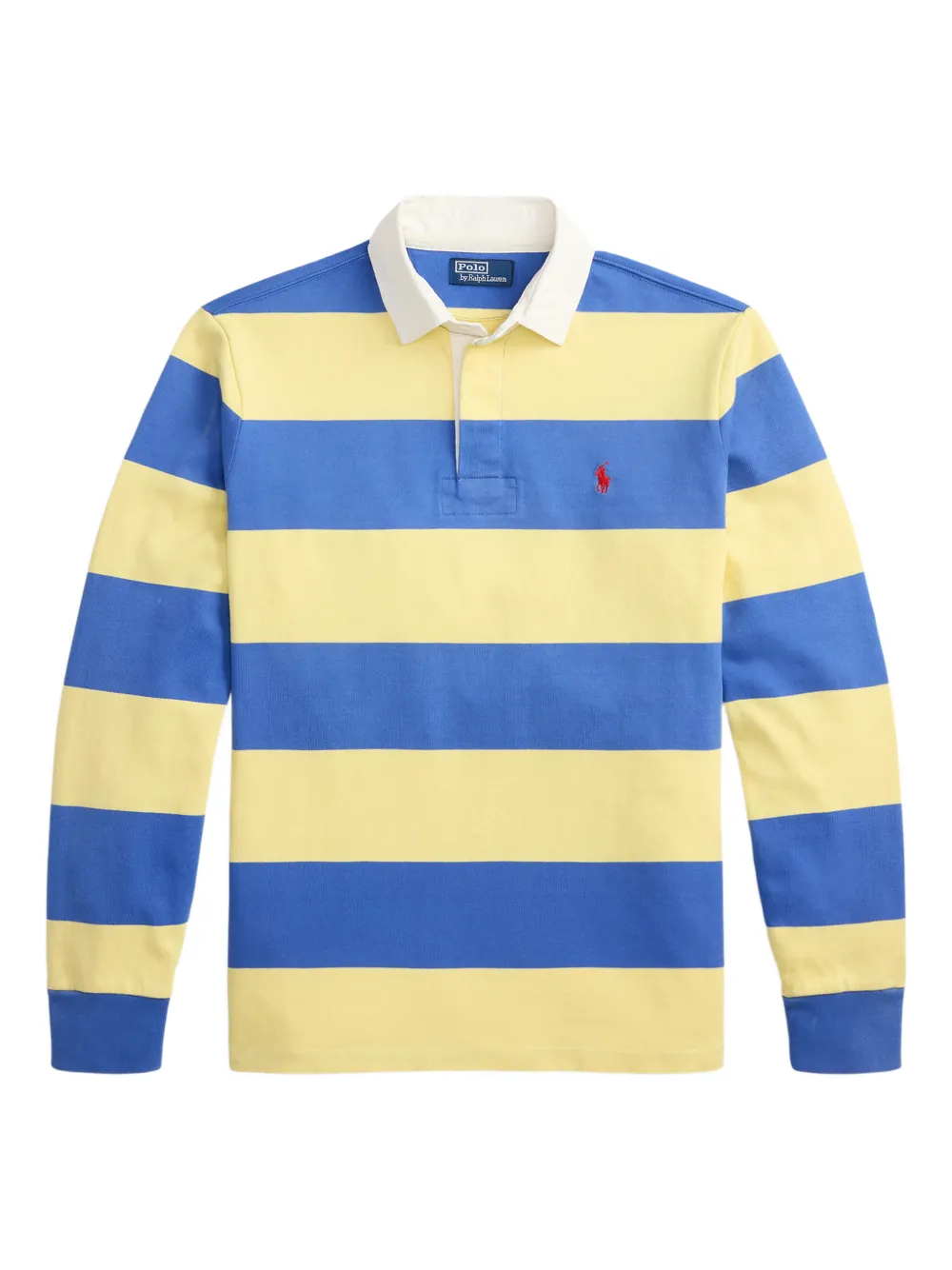 Polo Ralph Lauren The Iconic Striped Rugby Shirt In Yellow