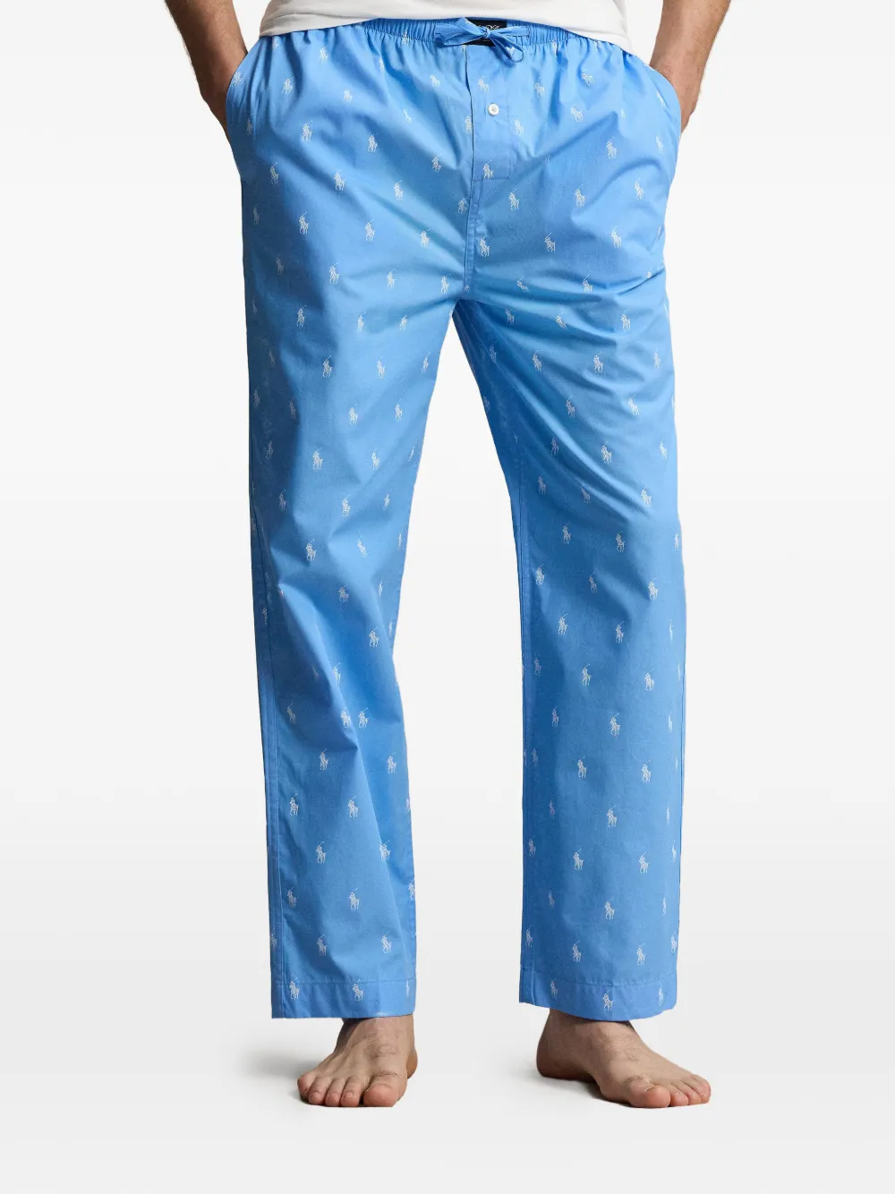 Polo Ralph Lauren Pyjamabroek met logopatroon Blauw