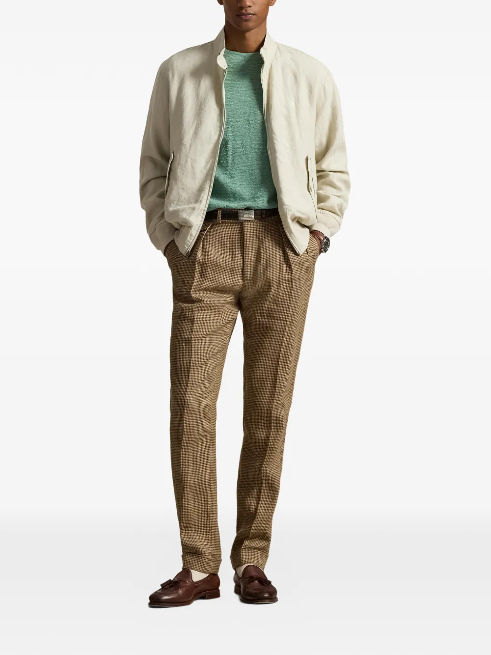 Polo Ralph Lauren Ribgebreid windjack Beige