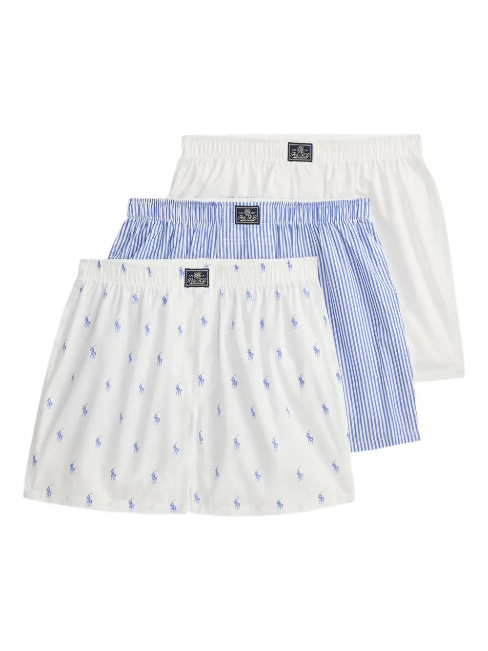 Polo Ralph Lauren Boxer con stampa (3 pezzi) - Bianco