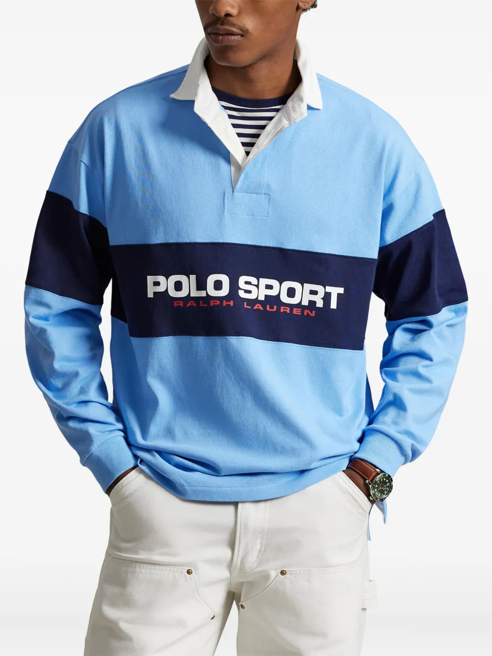 Polo Ralph Lauren Suéter de rugby color block | Suéteres e tricôs | Image 3