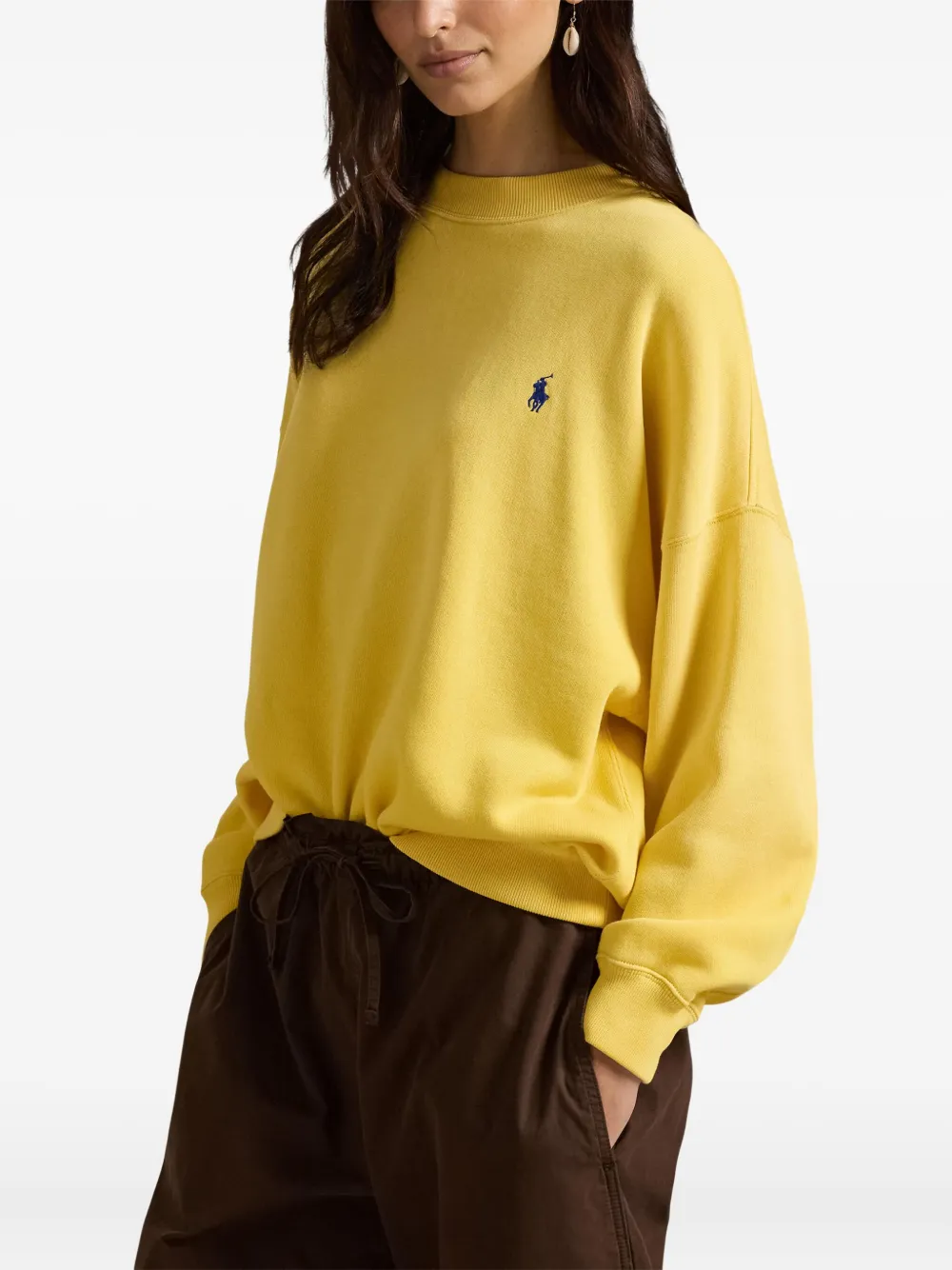 Polo Ralph Lauren Sweater met borduurwerk Geel