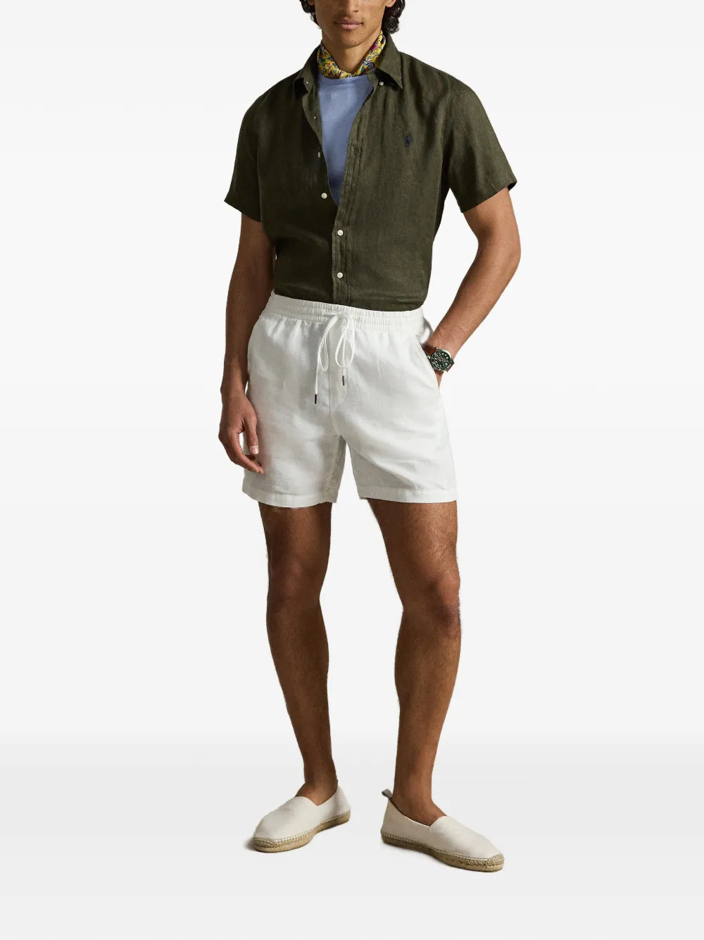 Embroidered Short-Sleeve Shirt