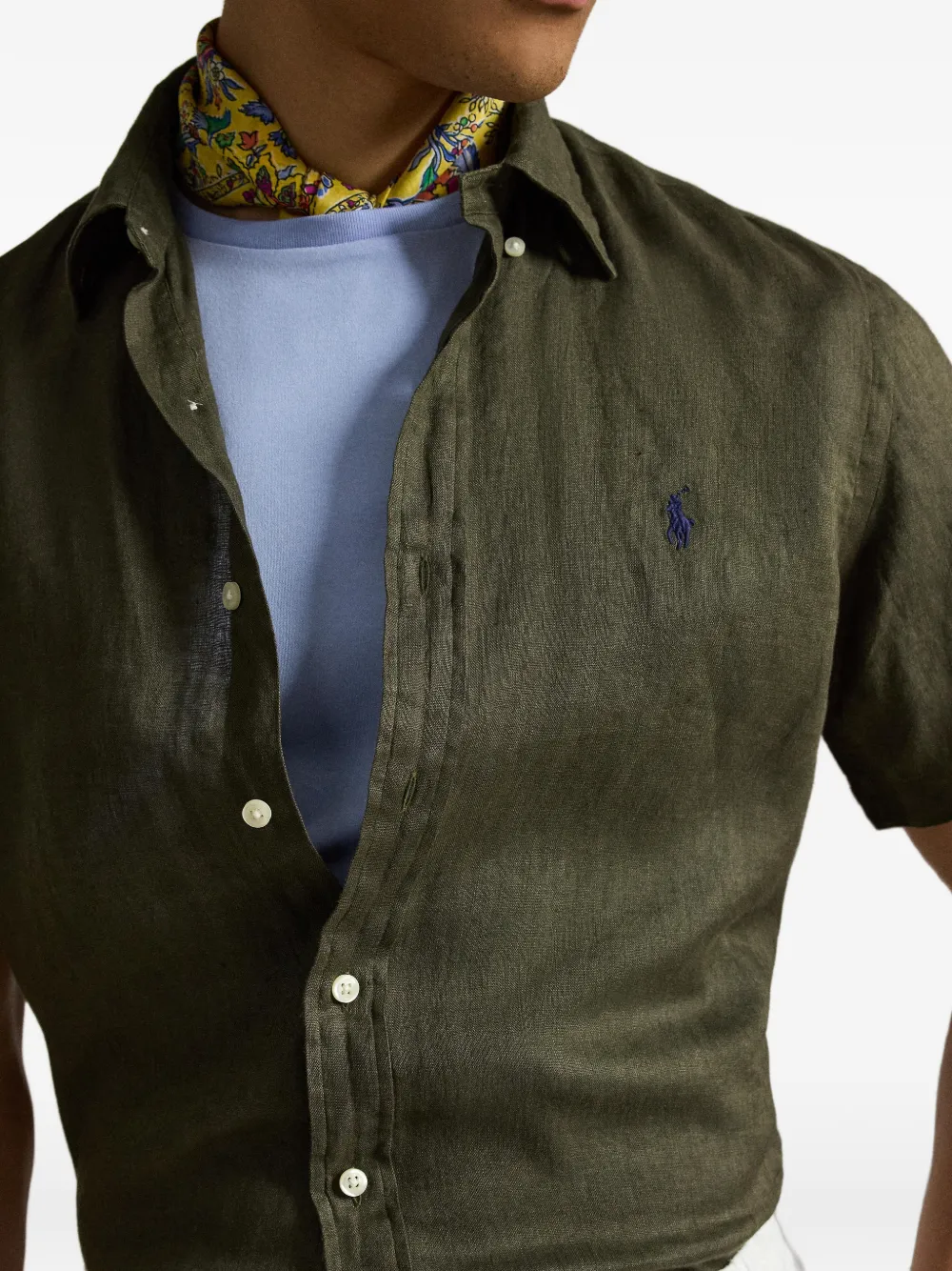 Polo Ralph Lauren Overhemd met borduurwerk Groen