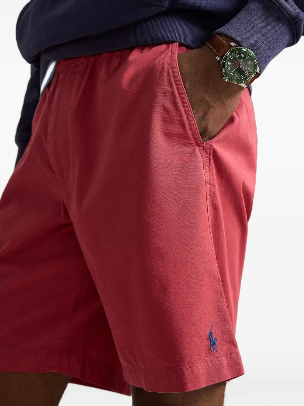 Polo Ralph Lauren Shorts met logodetail Rood
