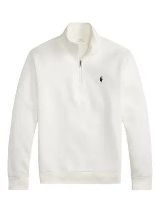 Polo Ralph Lauren Double-knit quarter-zip Pullover | White