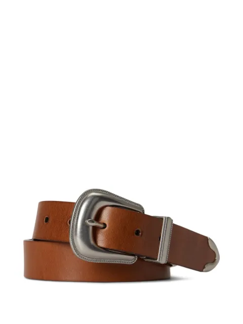 Polo Ralph Lauren engraved western leather belt