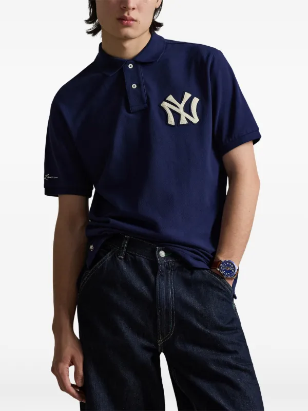 Polo Ralph Lauren Camisa Polo x Yankees | Azul | FARFETCH BR