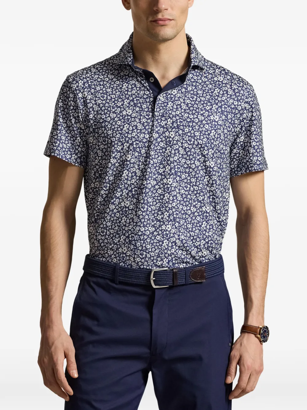 RLX Ralph Lauren Poloshirt met bloemenprint Blauw