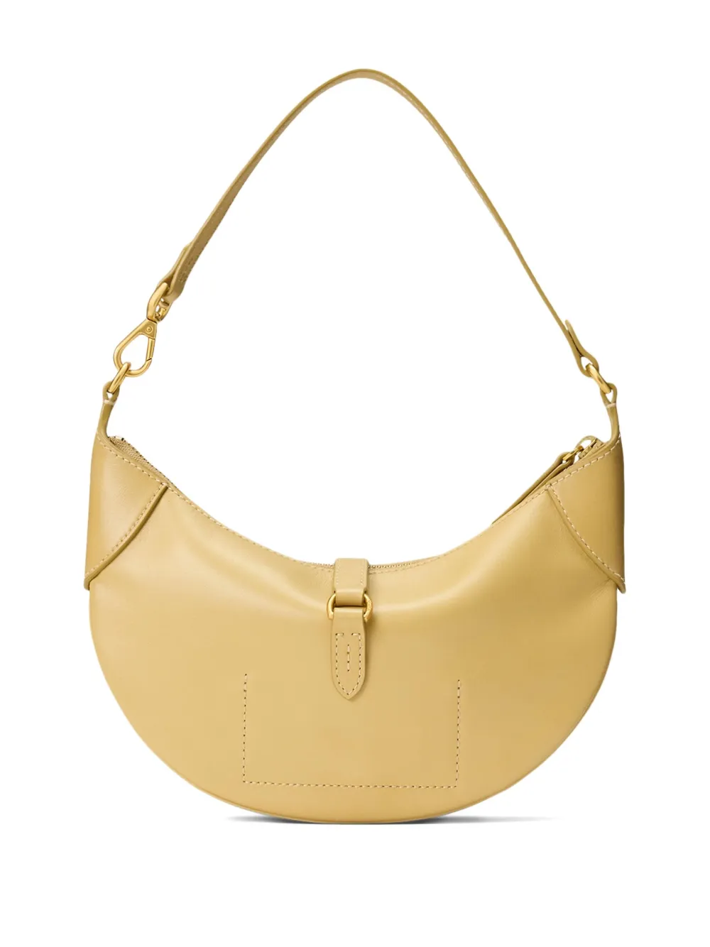 Polo Ralph Lauren Polo Id Leather Shoulder Bag In Neutral