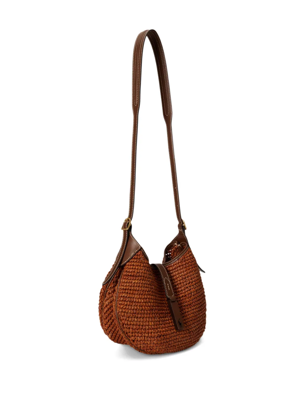  Polo Ralph Lauren Raffia Shoulder Bag - Brown 