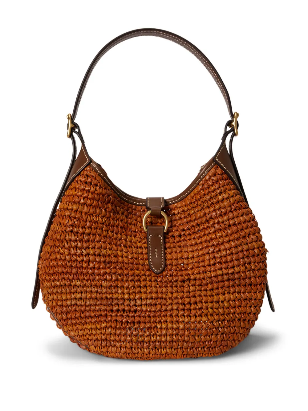  Polo Ralph Lauren Raffia Shoulder Bag - Brown 