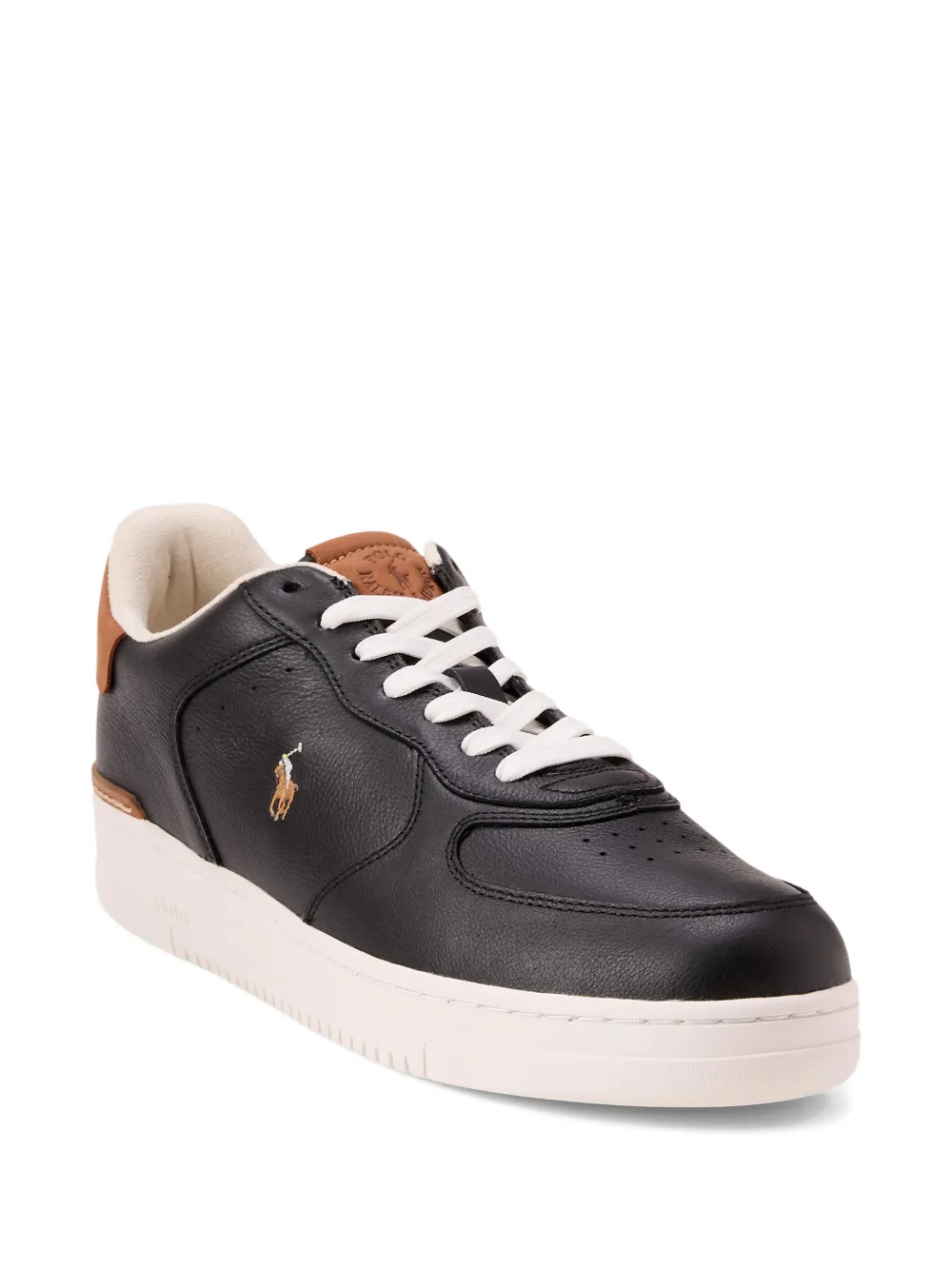 Polo Ralph Lauren Leren sneakers Zwart