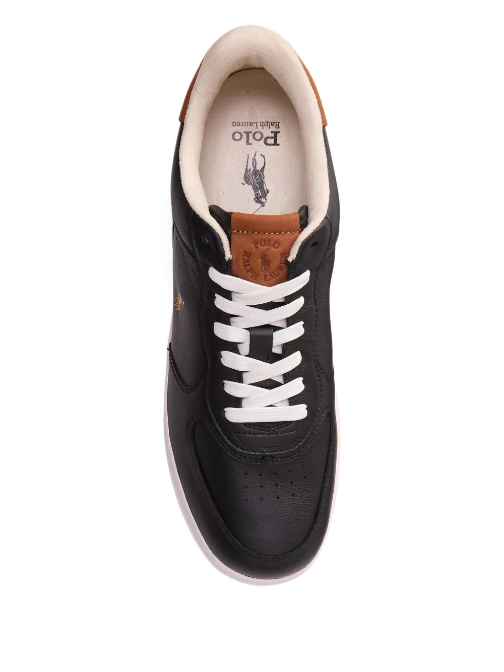 Polo Ralph Lauren Leren sneakers Zwart