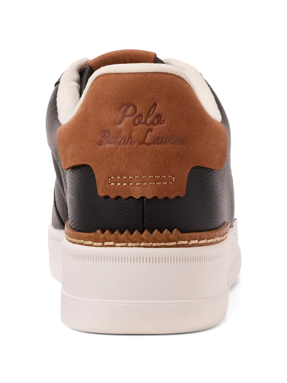 Polo Ralph Lauren Leren sneakers Zwart