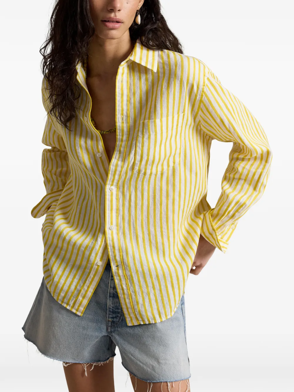  Polo Ralph Lauren Chemise à Rayures - Jaune 