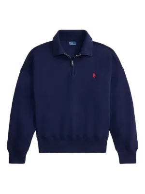 Polo Ralph Lauren x Wimbledon Panelled full-zip Sweatshirt | Blue