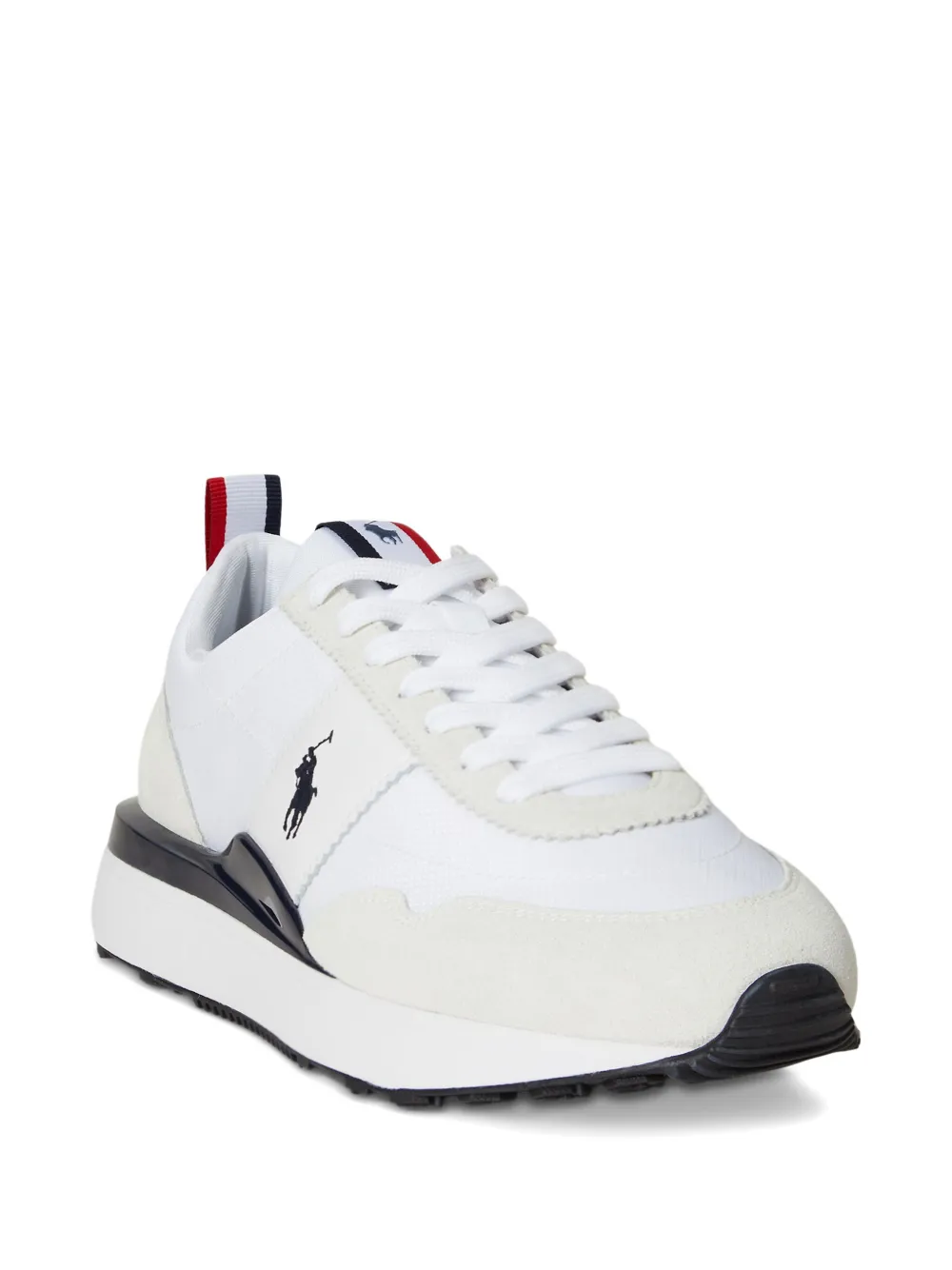 Polo Ralph Lauren Train 89 Oxford suède sneakers Wit