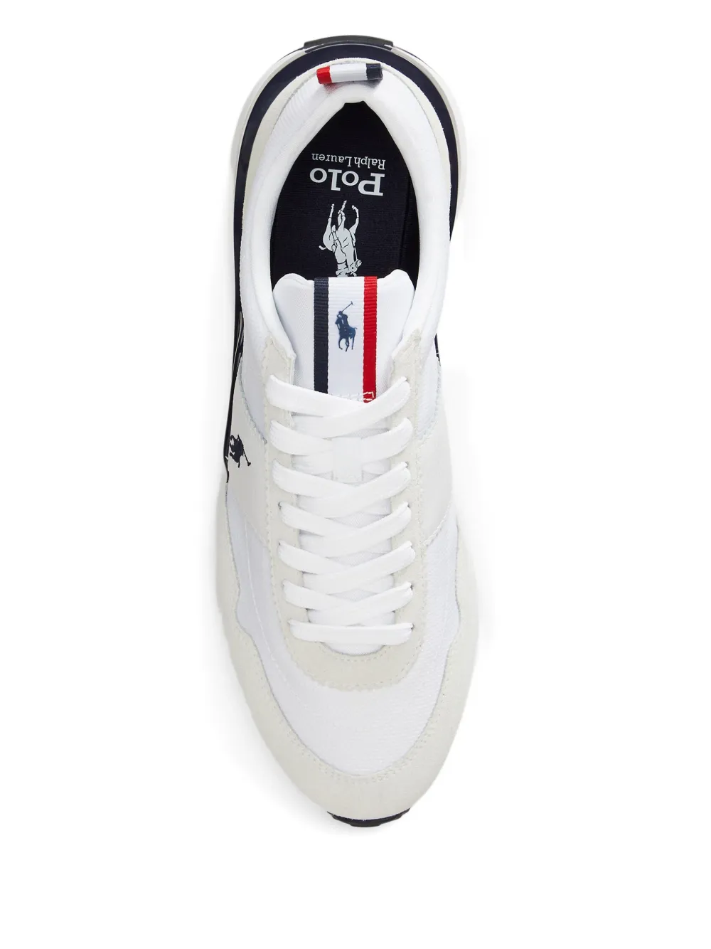 Polo Ralph Lauren Train 89 Oxford suède sneakers Wit