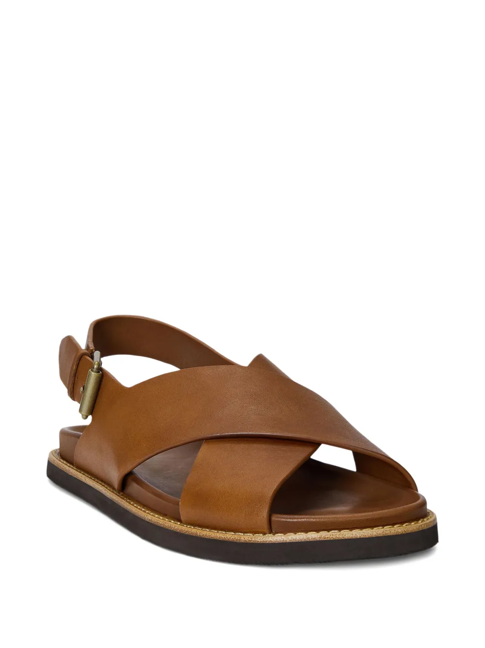 Polo Ralph Lauren Zane leren sandalen Bruin