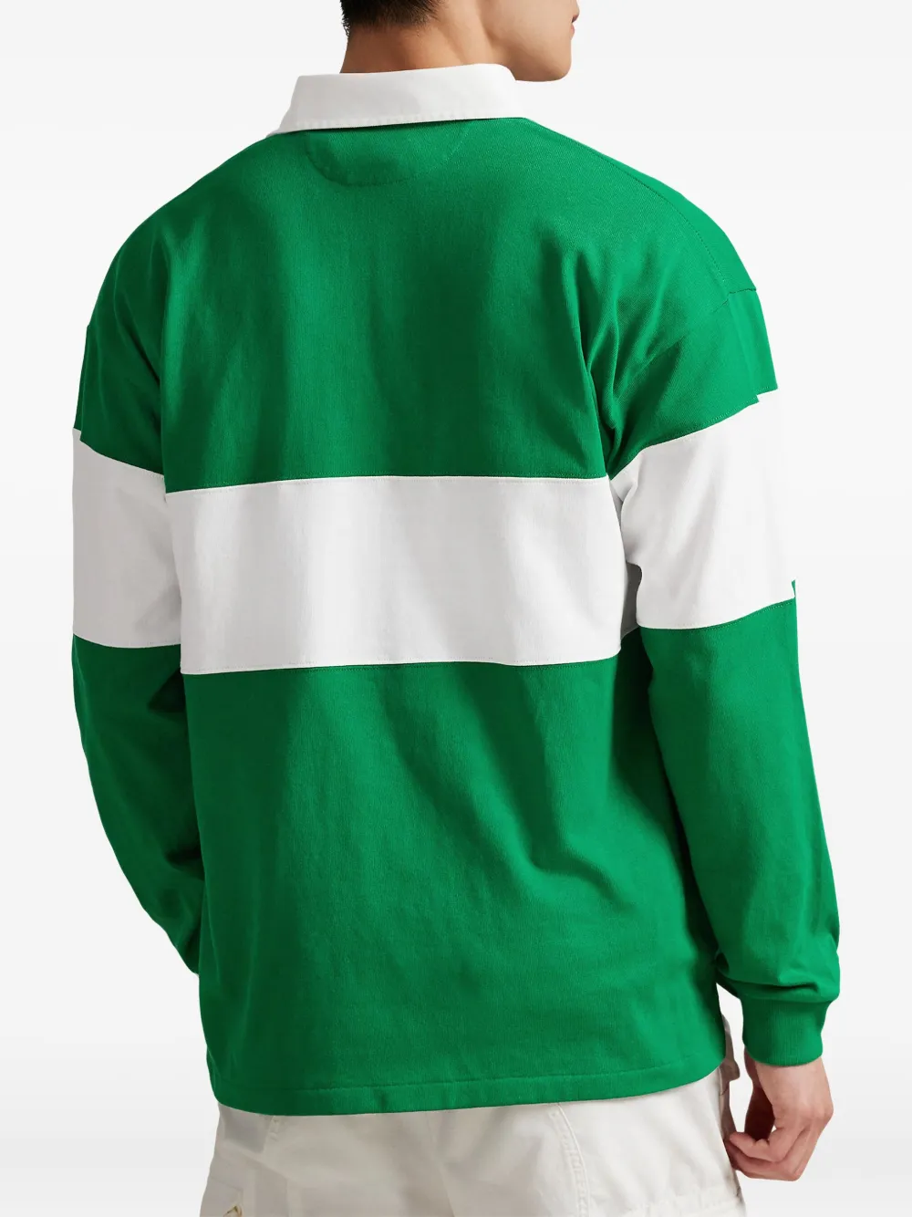 Polo Ralph Lauren Sport-Rugby poloshirt met lange mouwen Groen