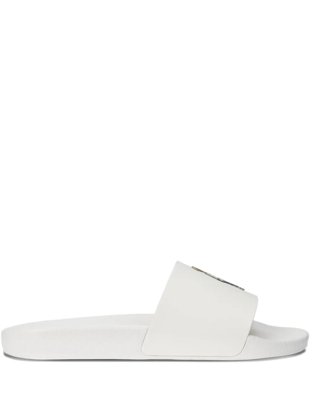 Polo Ralph Lauren Slippers met Polo Bear-patroon Wit