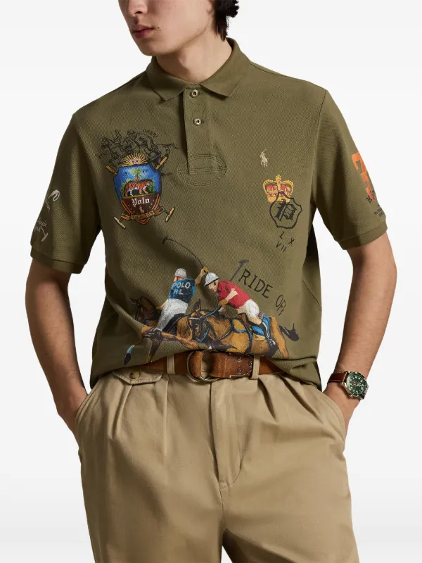 Polo Ralph Lauren short-sleeve Graphic Polo Shirt | Green