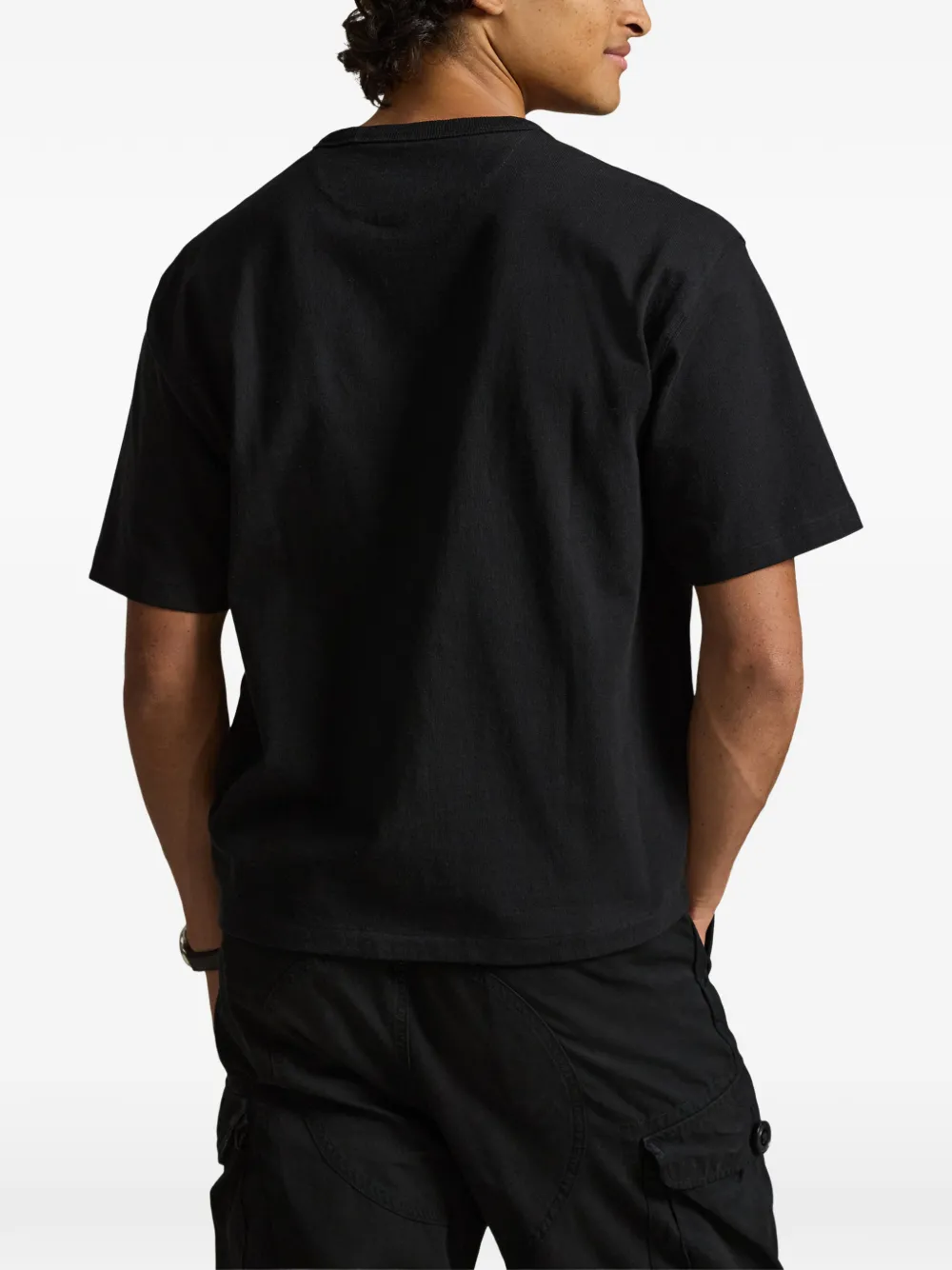 Polo Ralph Lauren エンブロイダリーロゴTシャツ | ブラック | FARFETCH JP