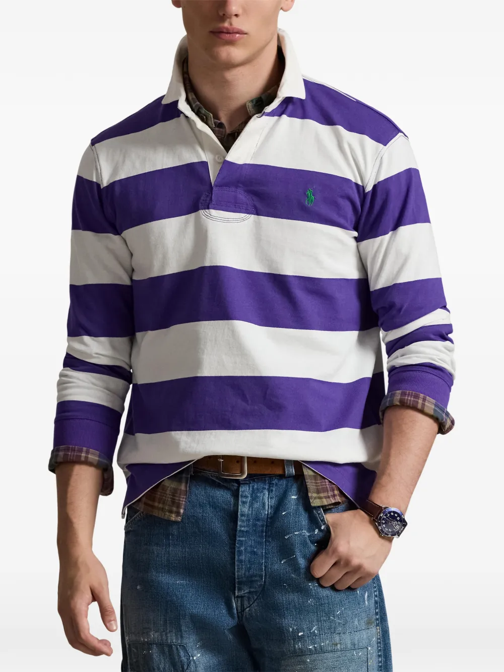 Polo Ralph Lauren Gestreept poloshirt Paars
