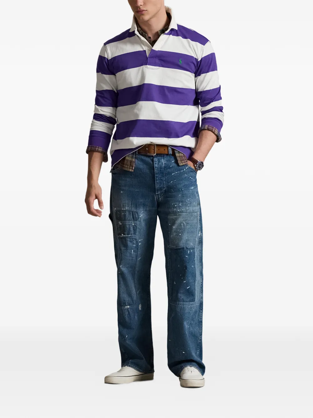 Polo Ralph Lauren Gestreept poloshirt Paars