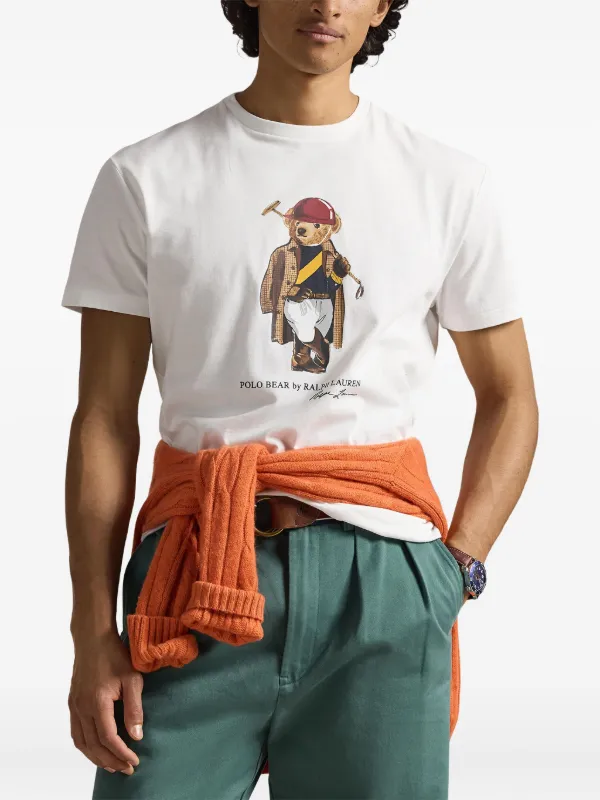 Polo Ralph Lauren Polo Bear Cotton T-shirt | White | FARFETCH