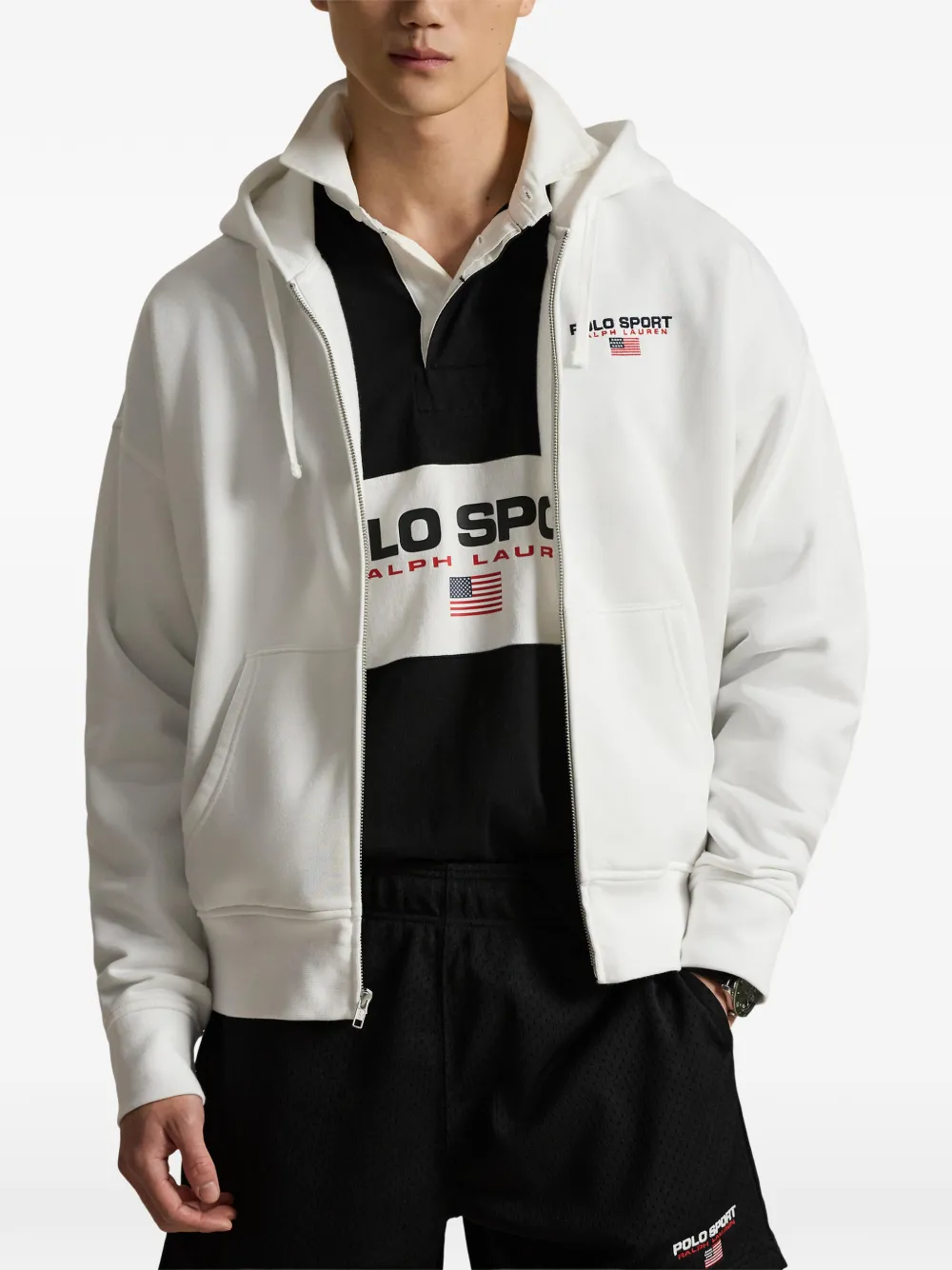 Polo Ralph Lauren Hoodie met rits Wit