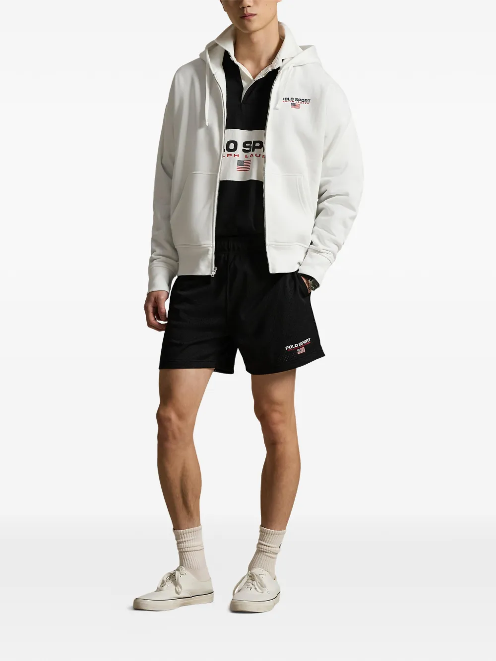 Polo Ralph Lauren Hoodie met rits Wit