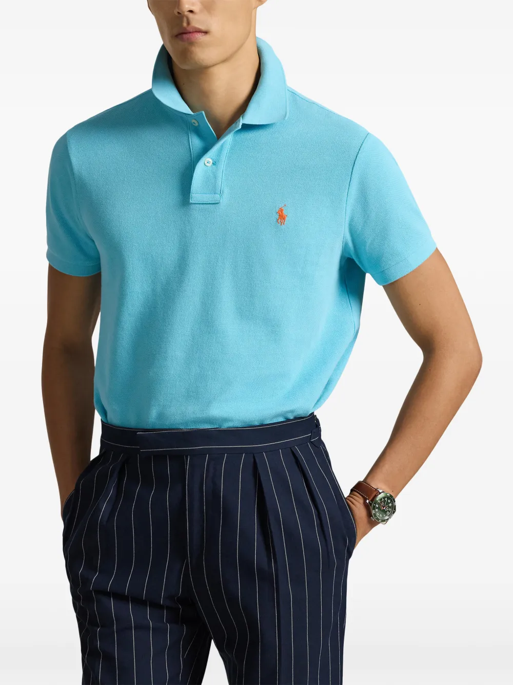 Polo Ralph Lauren Poloshirt met borduurwerk Blauw