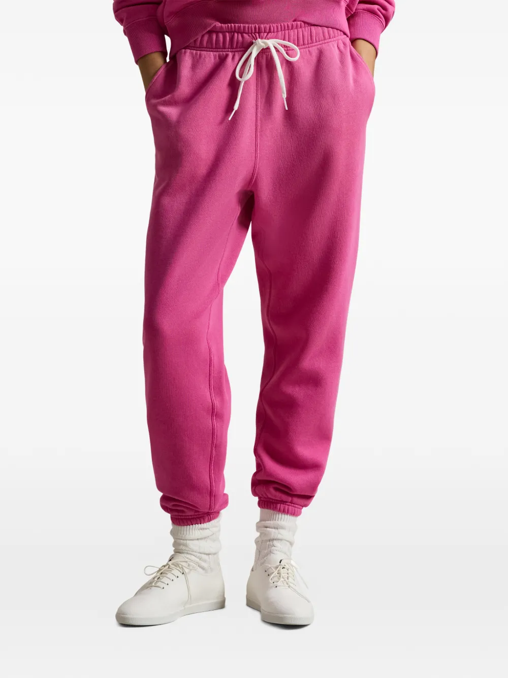  Polo Ralph Lauren Pantalon De Jogging En Polaire à Lien De Resserrage - Rose 