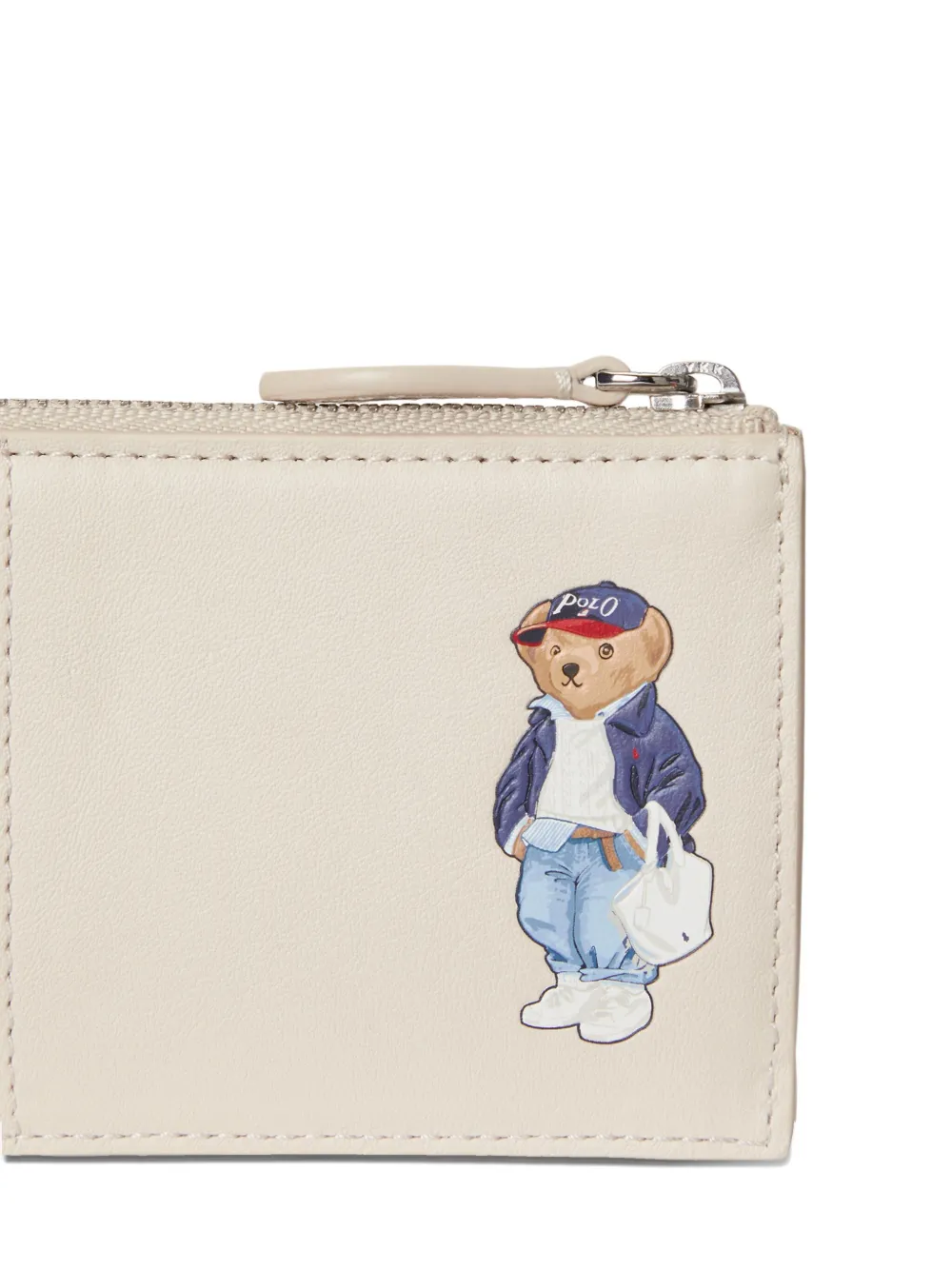 Polo Ralph Lauren Polo Bear leren pasjeshouder Beige