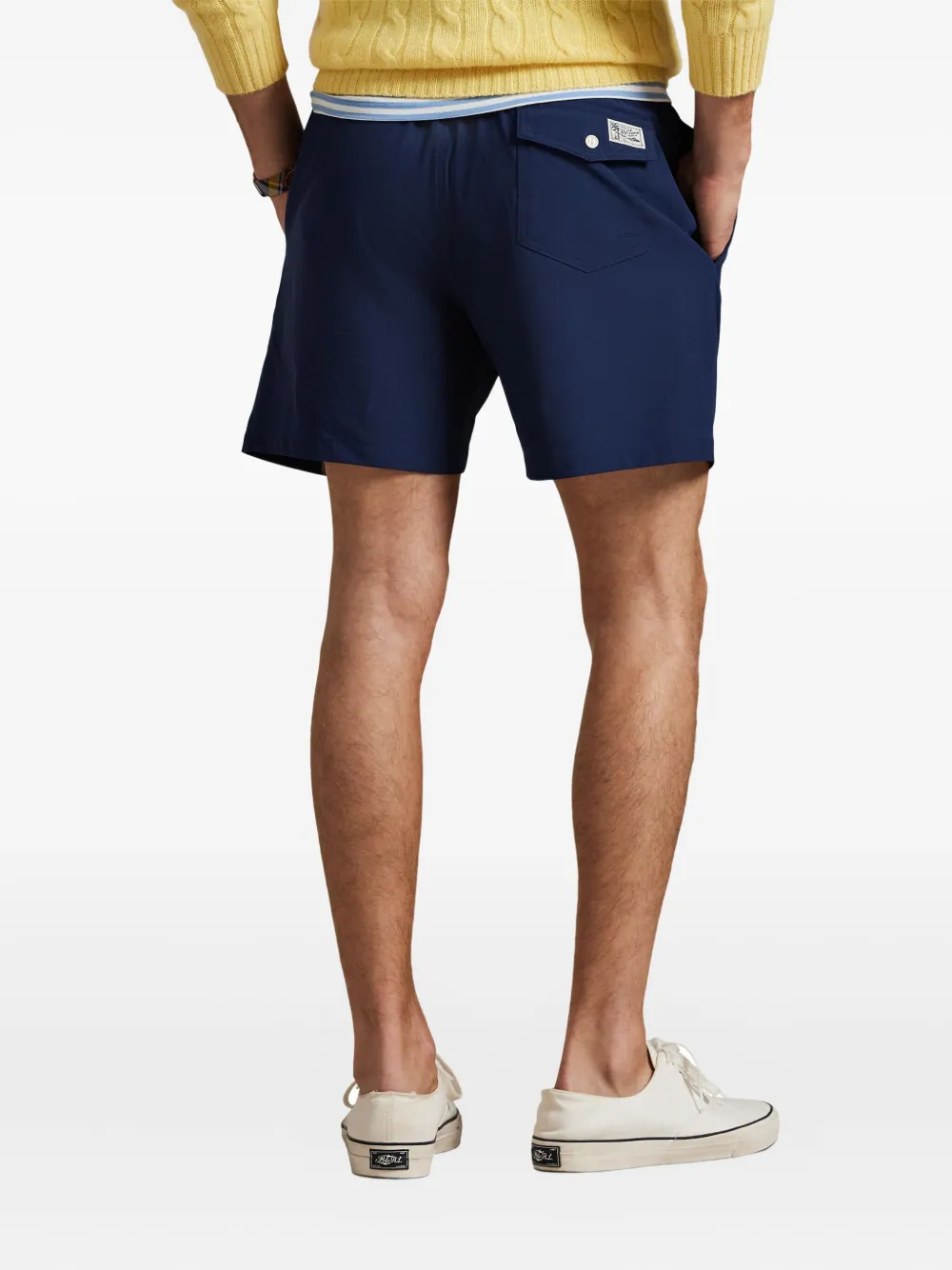 Polo Ralph Lauren Zwembroek met borduurwerk en trekkoord Blauw