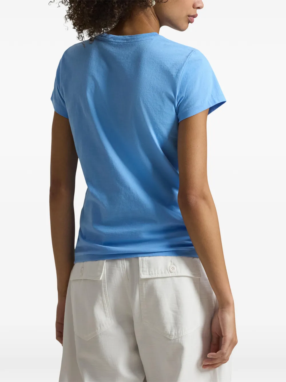 Polo Ralph Lauren T-shirt met ronde hals en borduurwerk Blauw