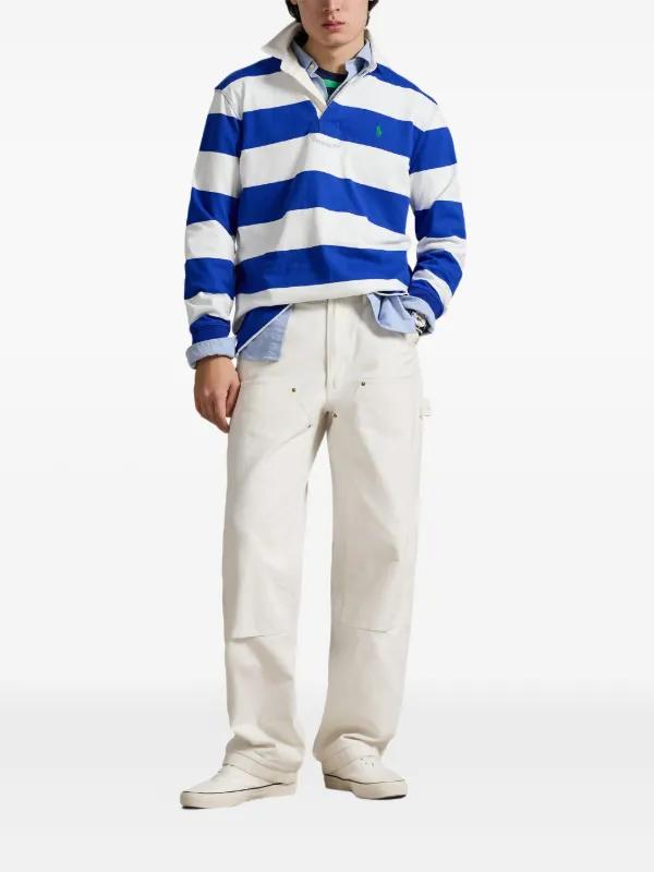 Polo Ralph Lauren ストライプ ラガーシャツ | ブルー | FARFETCH JP