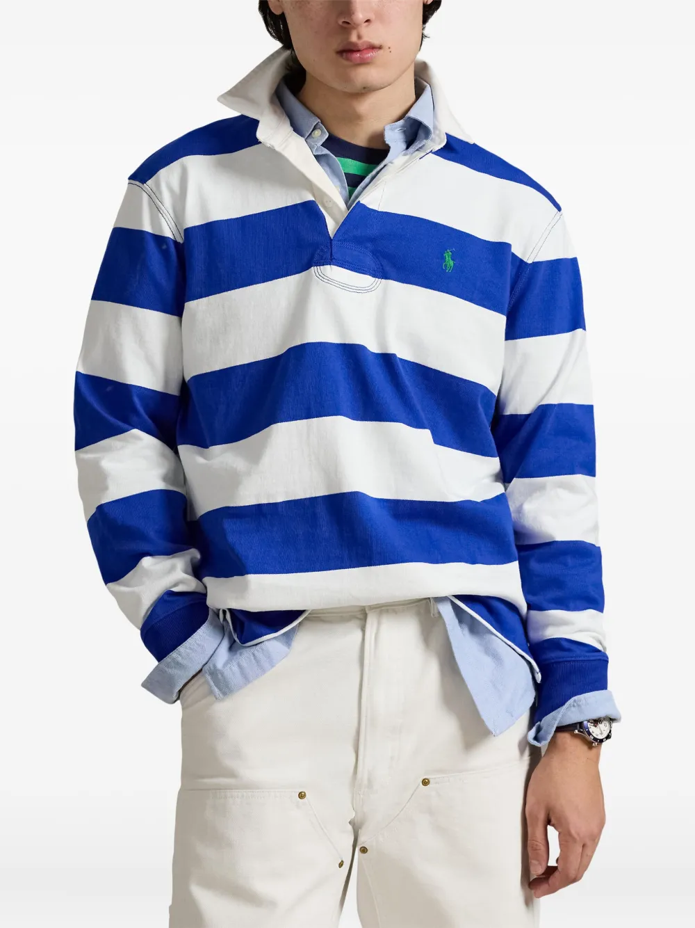Polo Ralph Lauren Gestreept poloshirt Blauw